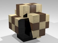 Virtual 18-piece Burr puzzle